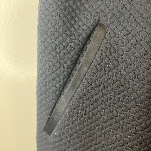 Ann Taylor LOFT Black Marisa Quilted Tuxedo Style Pants, Size 6 - Picture 6 of 13